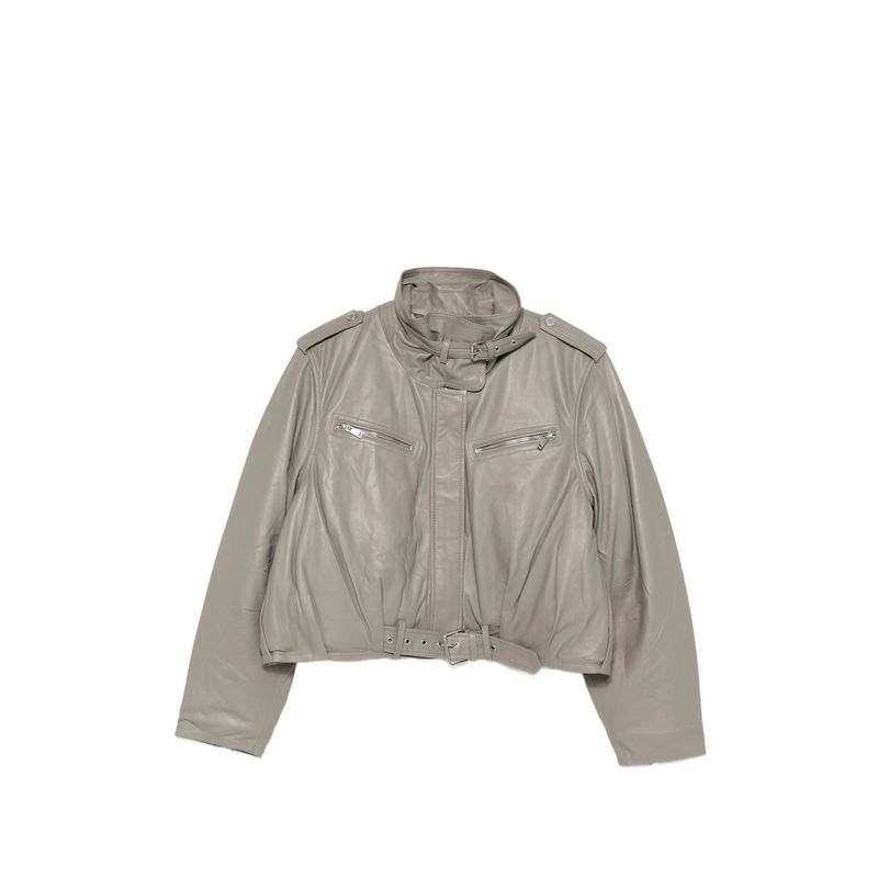 Gestuz Grey Jackets  Leather Jackets Women